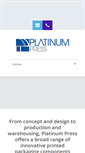 Mobile Screenshot of platinumpress.com